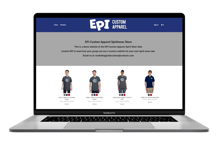 apparel-website-laptop